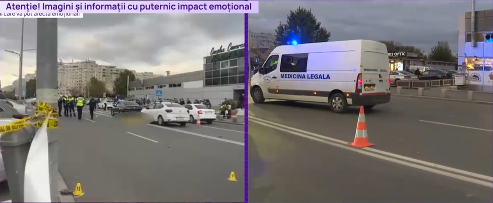 Accident mortal în București. O femeie și copilul ei aflat în cărucior au fost loviți de o mașină pe trecerea de pietoni. Mama a murit