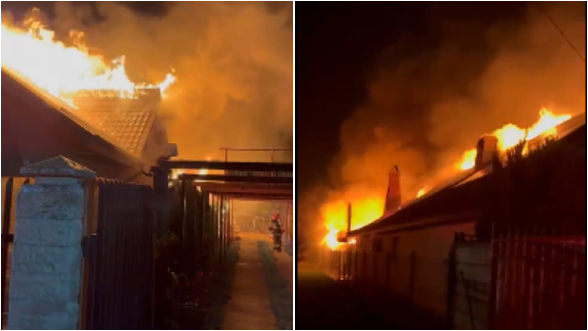 Pericol de explozie în Prahova: o casă cu mai multe butelii a fost cuprinsă de flăcări